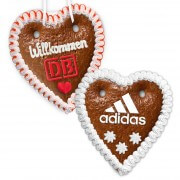 Gingerbread heart 21cm - Individually printed with your company logo