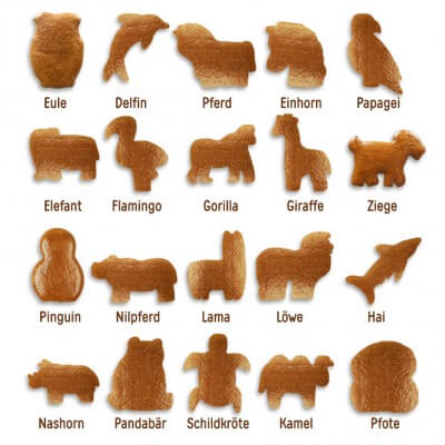 zoo animals shapes