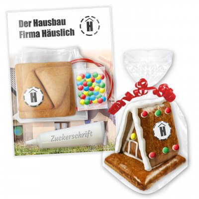 Knusperhäuschen selber Bauen Set, gebrandet