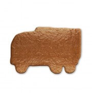 Gingerbread truck to write on, 24cm