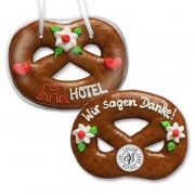 Lebkuchen Brezel, 15cm - optional mit Logo