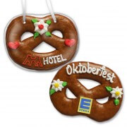 Gingerbread Pretzel, 12cm - optional with Logo