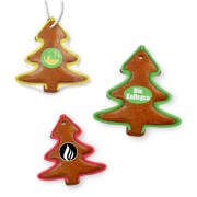 Gingerbread Christmas tree with logo 12cm