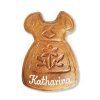 Gingerbread Dirndl Blank with Pattern and Name in Icing