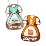 Lebkuchen Dirndl,  11cm - optional mit Logo