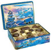 Weihnachtliche Dorfidylle Schatulle