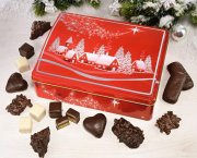 Weihnachtliche Dorfidylle Schatulle