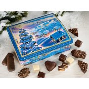 Weihnachtliche Dorfidylle Schatulle