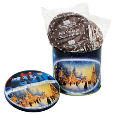 Winterlandschaft Lebkuchendose - 6 Stück