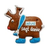 Lebkuchen Elch individuell, 15cm