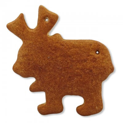 Gingerbread Moose blank, 15cm