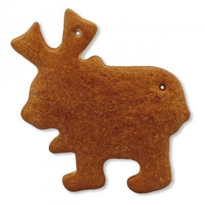 Lebkuchen Elch Rohling, 15cm