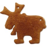 Gingerbread Moose blank, 22cm