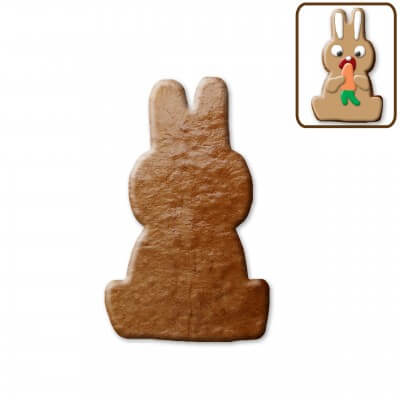Easter cookies sitting rabbit, about 12 cm - blank