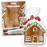 Gingerbread house kit for crafting, flat - Christmas Edition