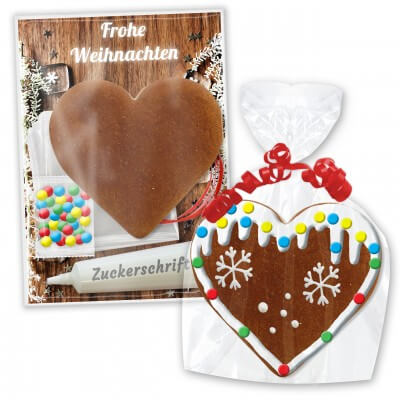 Do-it-yourself kit gingerbread heart - Christmas Edition