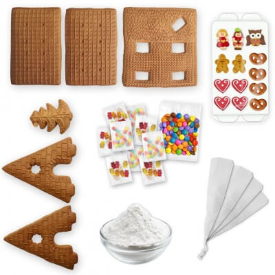 Pfefferkuchen - Haus Bausatz L - Zum selber Basteln - Im Komplett - Set