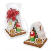 Individual gingerbread witch house as desired - medium