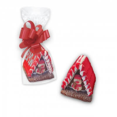 Kleines Lebkuchen Hexenhaus gebrandet - Extra Small