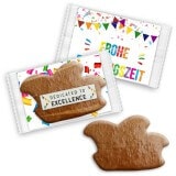 Narrenkappe aus Lebkuchen ca 8cm mit Werbe Einleger & Logo oder Text optional