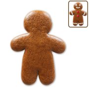 Lebkuchenmann Rohling 15 cm mit Gestaltungsbeispiel