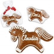 Gingerbread place cards horse approx. 12cm