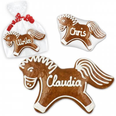 Lebkuchen Tischkarte Pferd, ca. 12cm