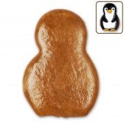 Penguin gingerbread blank, 12 cm