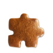 Lebkuchen Puzzle-Teil zum selber Verzieren 9cm