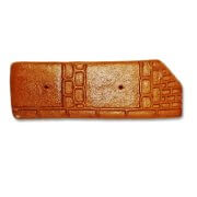 Lebkuchen Rohling - ohne Alles - 17,5x6cm - mit Muster