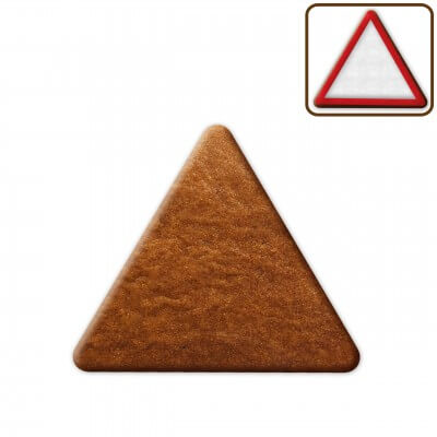 Triangular gingerbread to decorate, 12cm