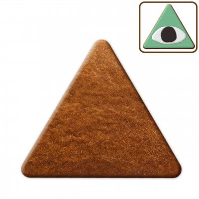 Gingerbread triangle blank for decorating, 20cm