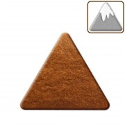 Gingerbread triangle for crafting, 15cm