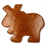 XXL Gingerbread moose blank, 42 cm