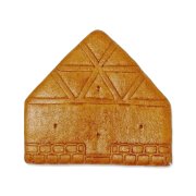 2D gingerbread house for decorating, 16 cm