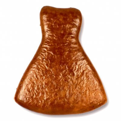 Gingerbread wedding dress blank, 12 cm
