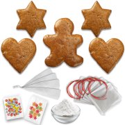 Lebkuchen Verzieren 5er Komplett Set - Herz, Stern, Mann Lebkuchen Verzieren 5er Komplett Set - Herz, Stern, Mann