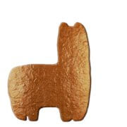 Alpaka Lebkuchen Rohling, 12 cm