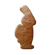Ostergebäck Rohling Hase mit Rucksack ca. 12 cm