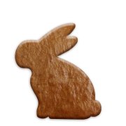 Ostergebäck Rohling sitzender Hase ca. 12 cm