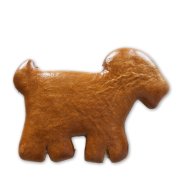 Lebkuchen Ziege zum verzieren, 12cm