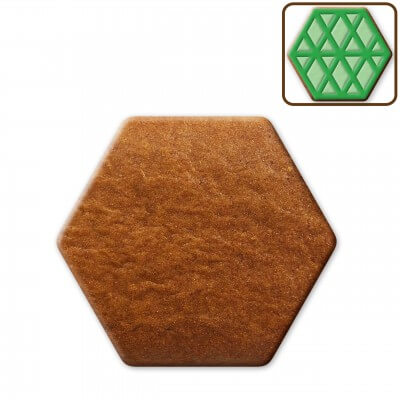 Gingerbread hexagon to decorate, about 18cm