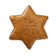 Gingerbread Star Base for You to Decorate – Plain, 10 cm