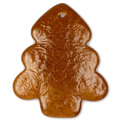 Gingerbread pinetree rounded blank, 20 cm