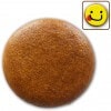 Round gingerbread blank, 8 cm, with design example