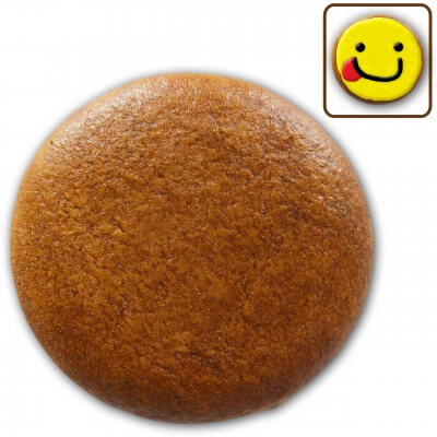 Gingerbread round blank, 8cm - do-it-yourself