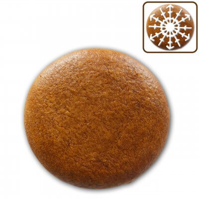 Gingerbread blank round, 5cm