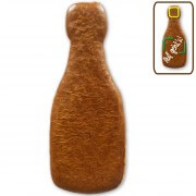 Gingerbread champagne bottle for self-decorating, 24cm