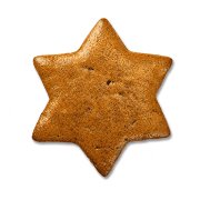 Gingerbread Star Base for You to Decorate – Plain, 10 cm