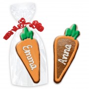 Gingerbread place cards, carrot 12cm